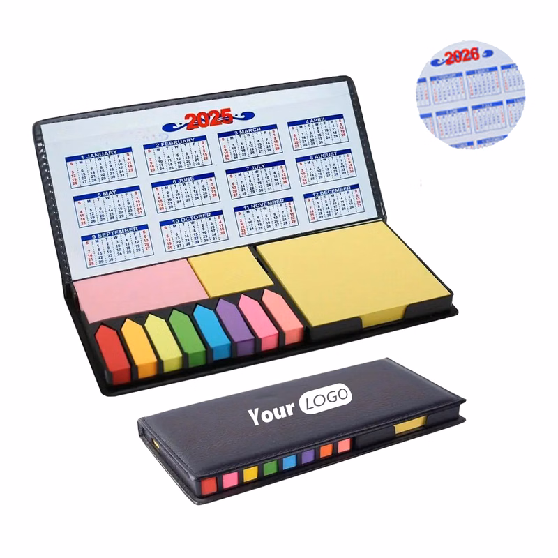 Black PU Sticky Note Set