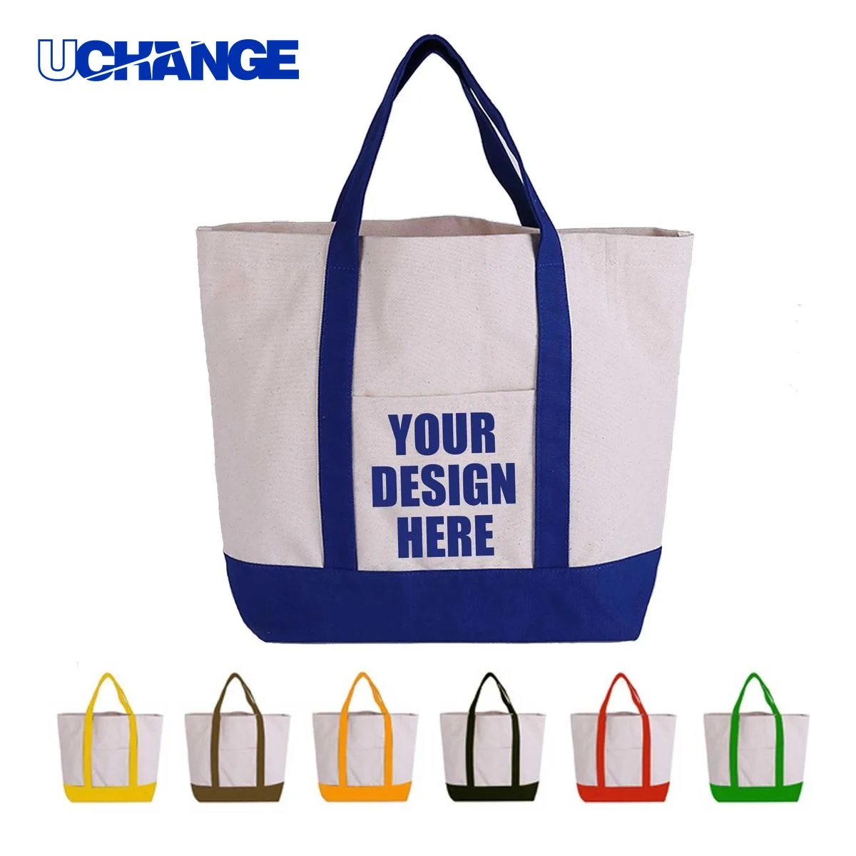 Canvas Grocery Tote Bag, custom tote bag with logo imprint 1