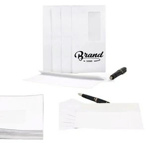 White Windowed Paper Envelope 1