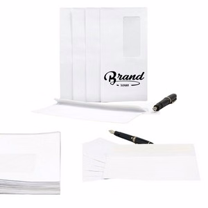 White Windowed Paper Envelope