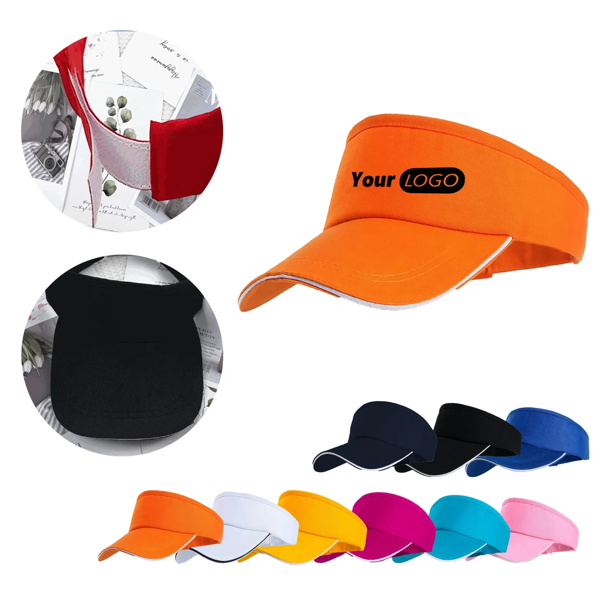 Polyester Visor Hat MOQ 20 1