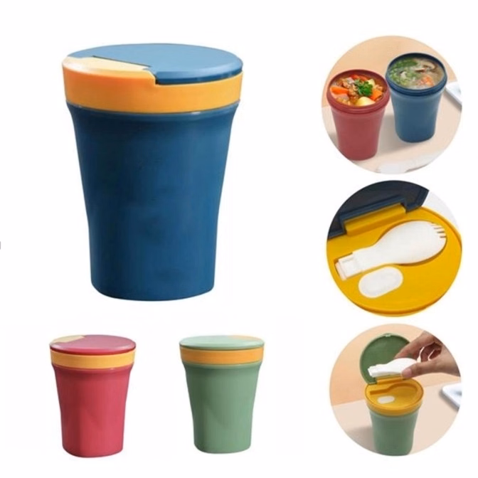 Sealed Soup Cup With Spoon