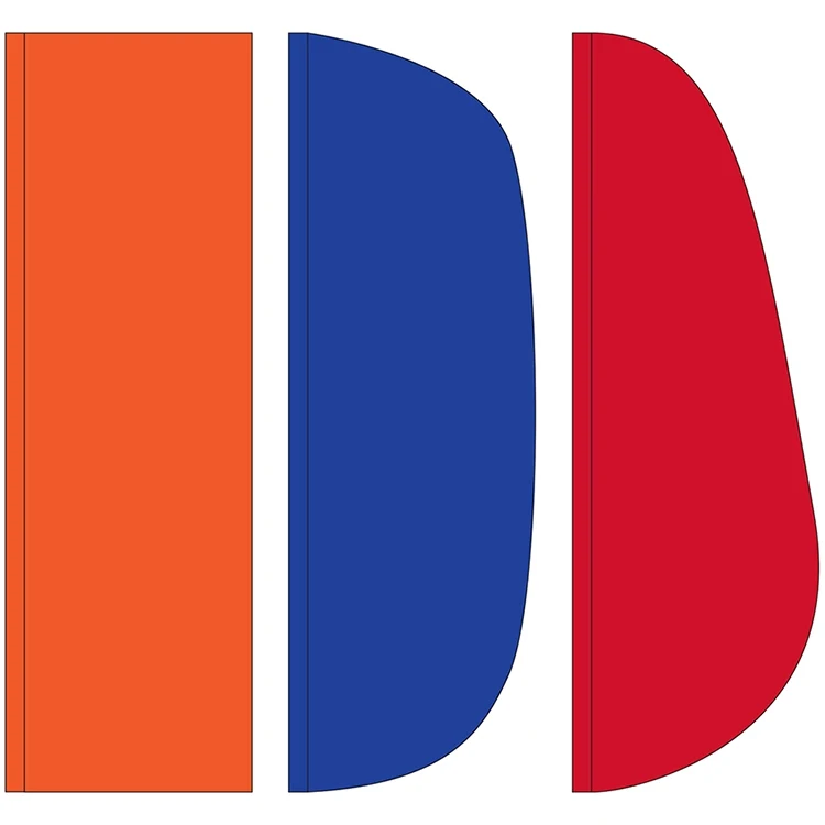 3' x 10' Solid Color Feather Flags 1
