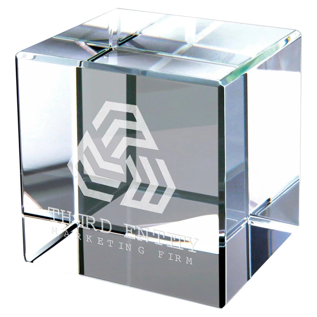 Crystal Cube Award (2 1/2" x 2 1/2") 1