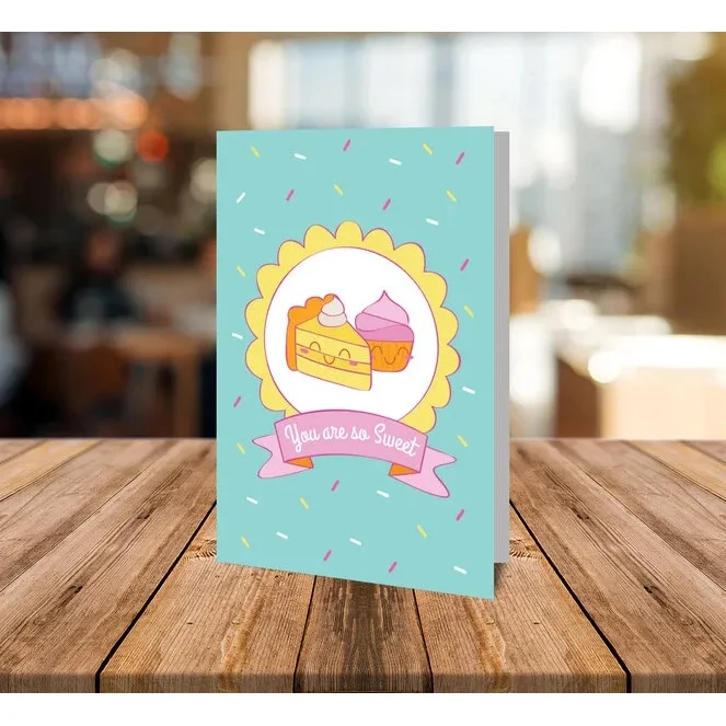 Folded Compliment Cards-8.5" x 5.5" (folds to 4.25" x 5.5") 1