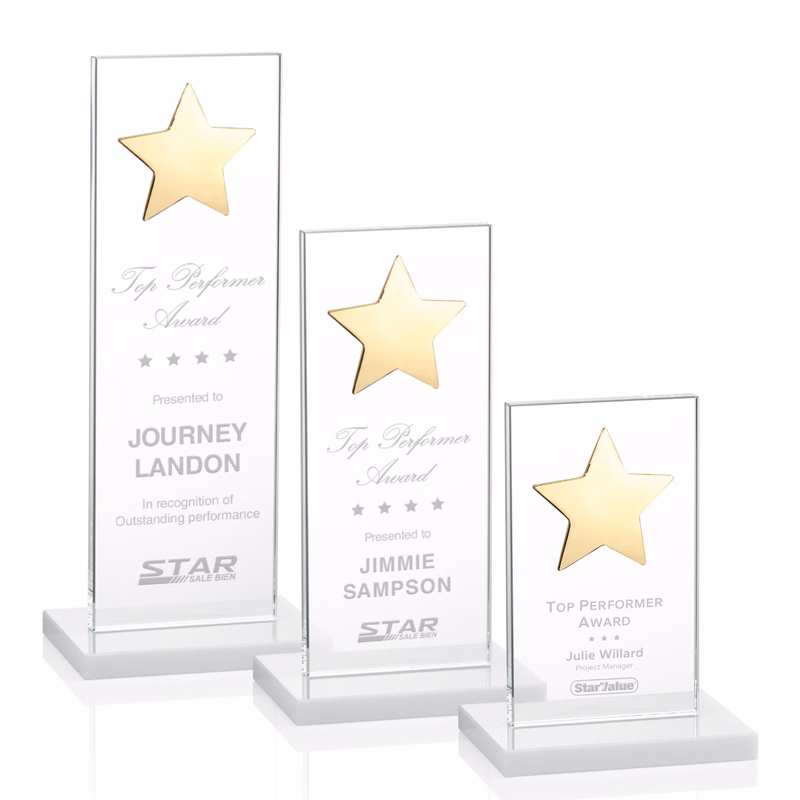 Dallas Star Award - White/Gold