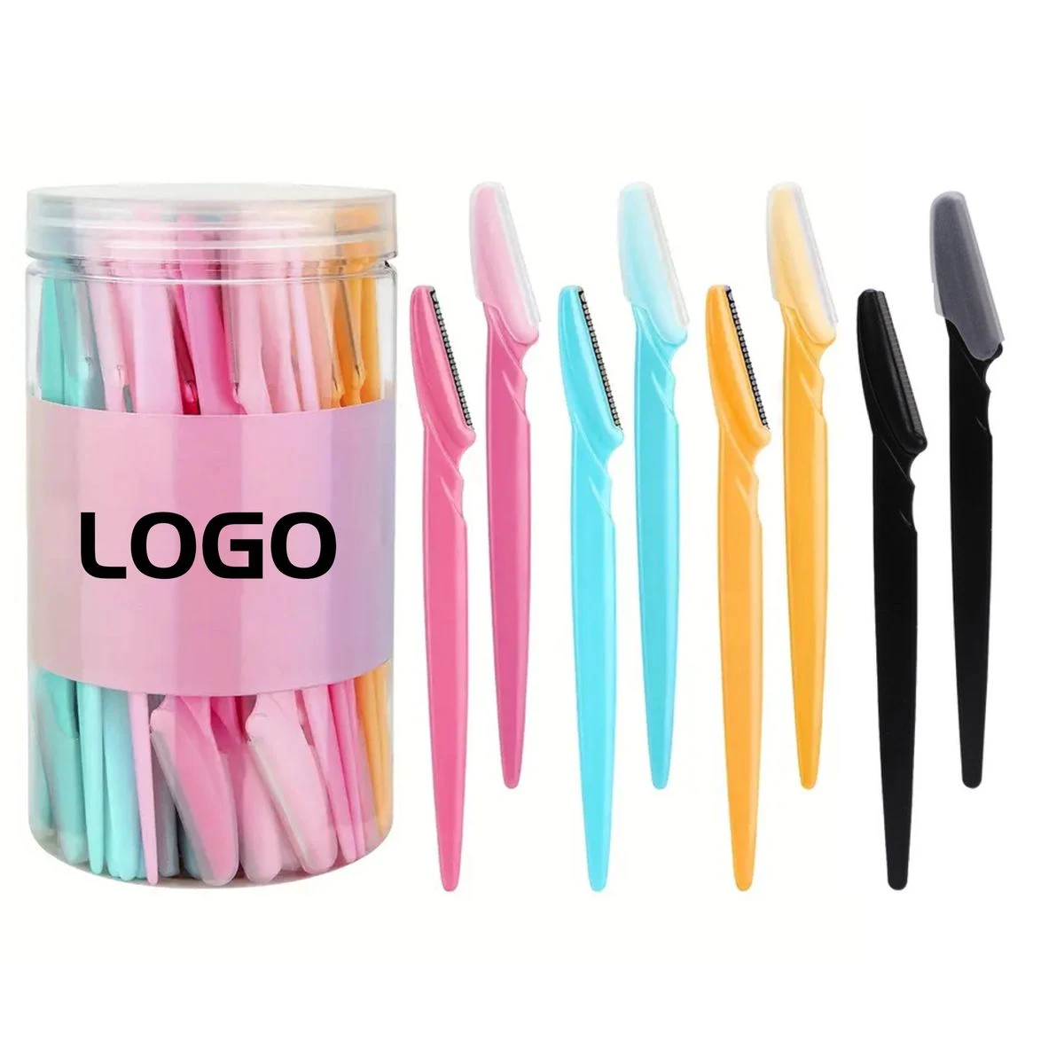Portable Eyebrow Shaper with Long Plastic Handle 1