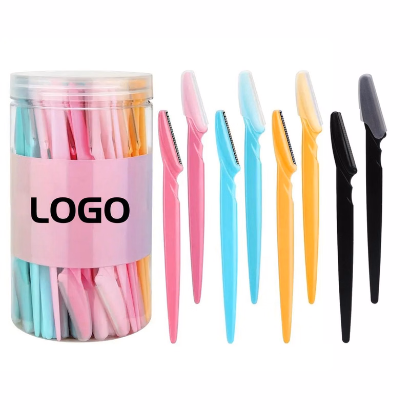 Portable Eyebrow Shaper with Long Plastic Handle