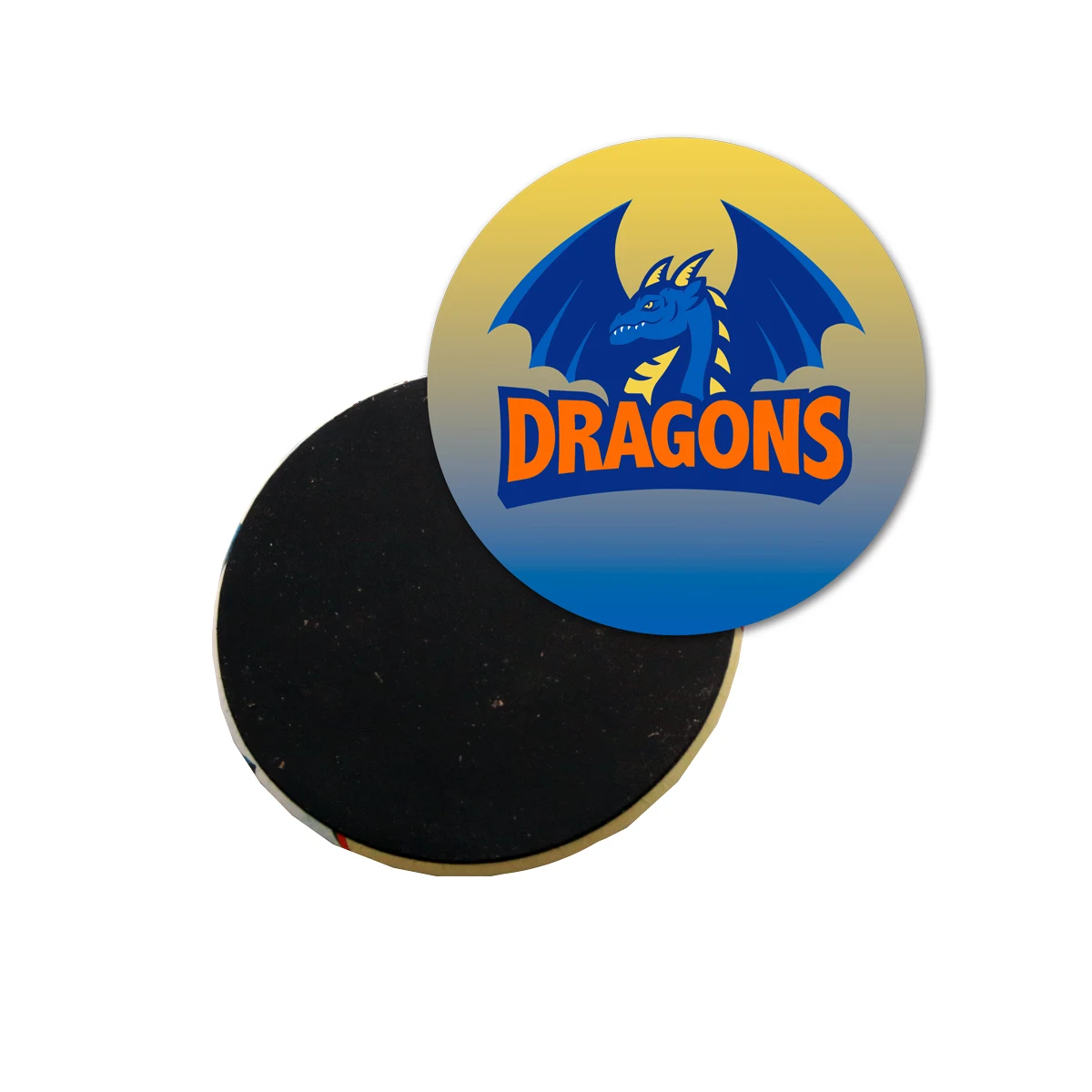 USA Made Round Celluloid Magnetic Full Color Button Magnet (3") 1