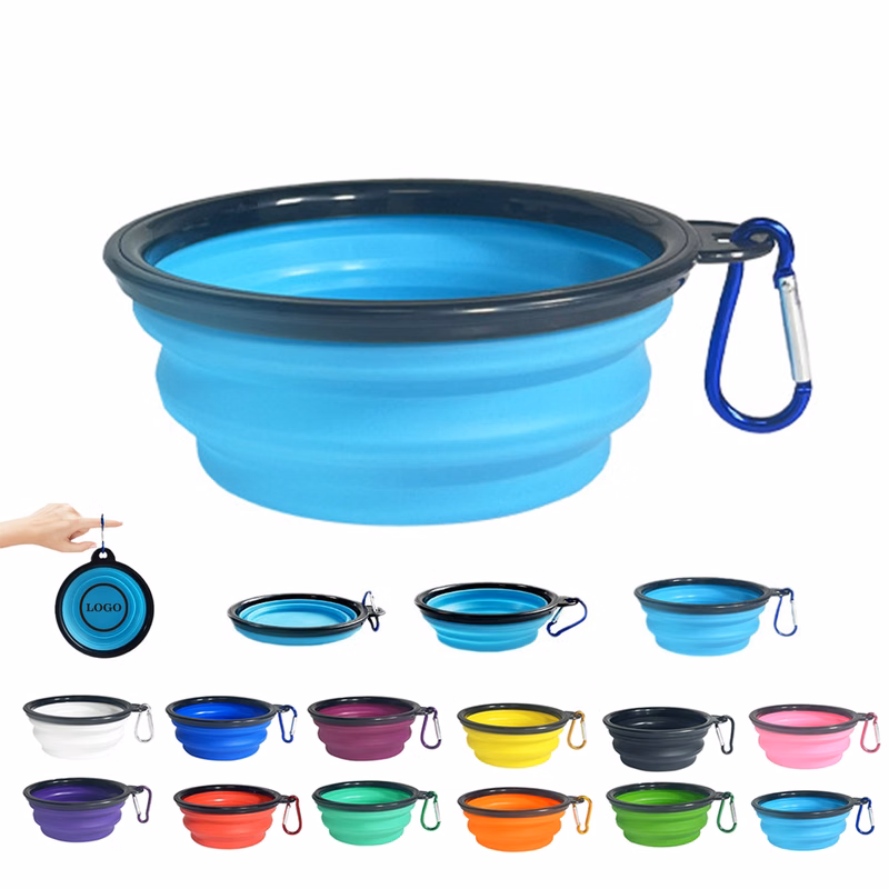 11.8oz Portable TPE Pet Bowl with Climbing Buckle