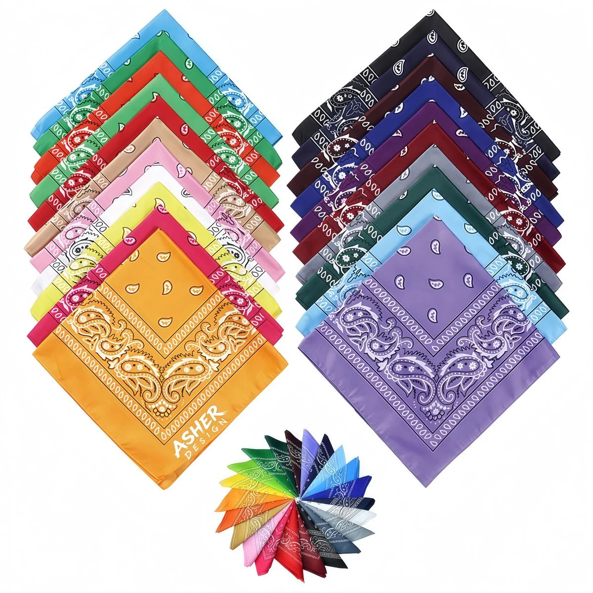 Cotton Paisley Bandana for Outdoor Festival 1