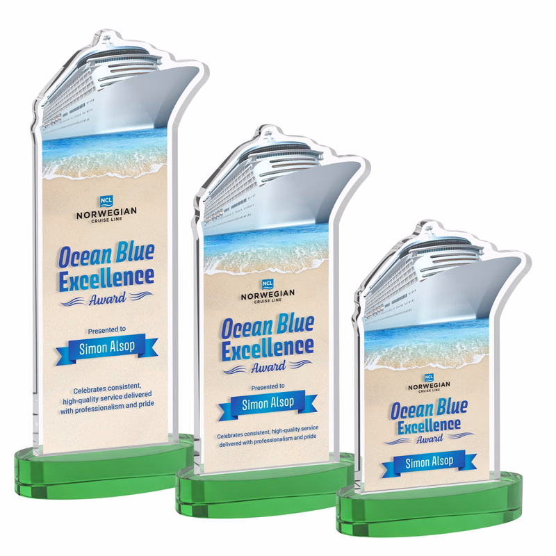 Voyager VividPrint™ Award on Alberton Base - Green