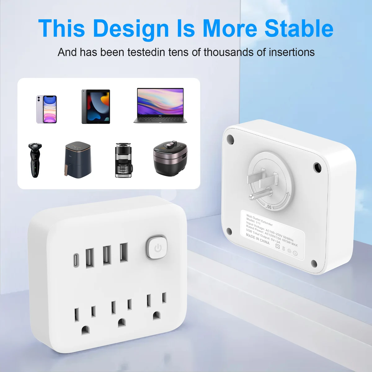 Multi-Outlet USB Mini Charger 1