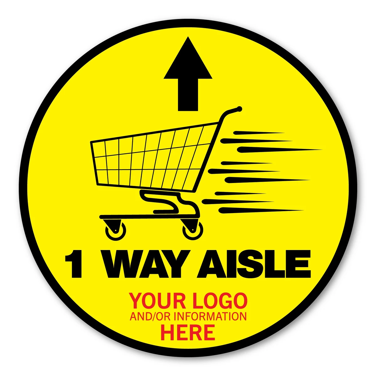 Circle Cement Decal - 12" 1