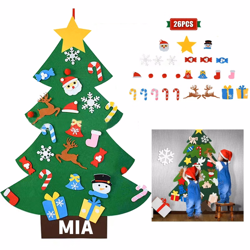 Diy Felt Christmas Tree Set