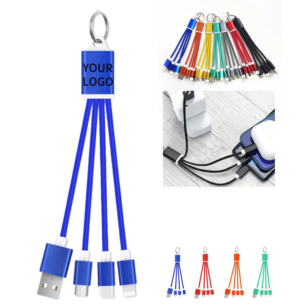 3in1 Cable Keychain for Travel Charging 1