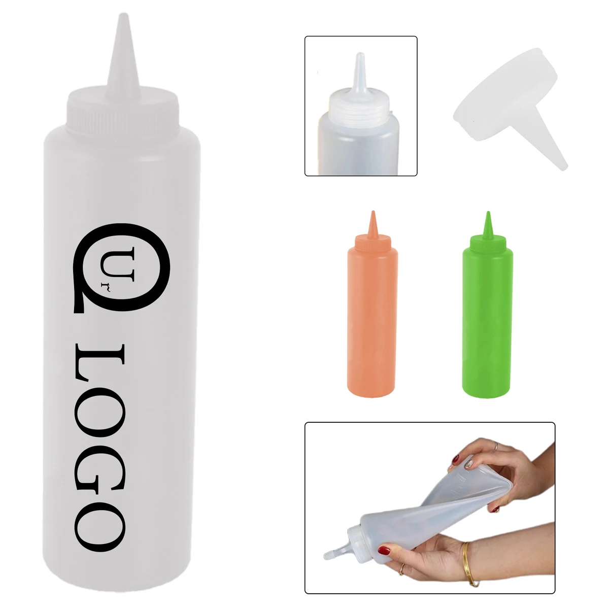 14.2Oz Plastic Squeeze Bottle 1