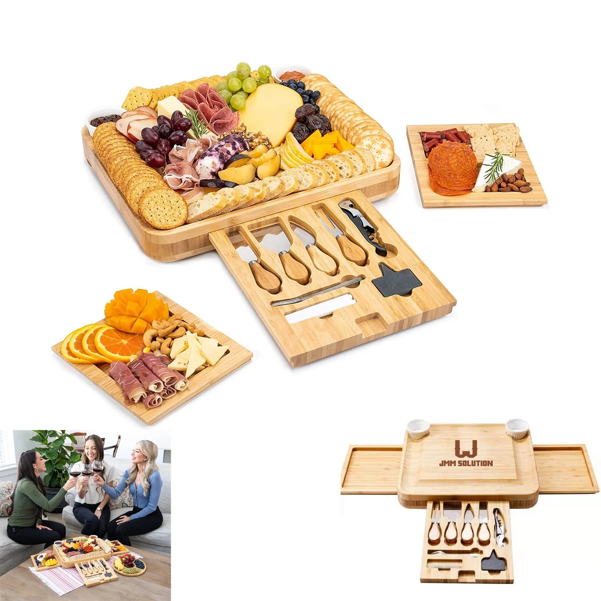 Large Charcuterie Board Set For Couples Gifts 1