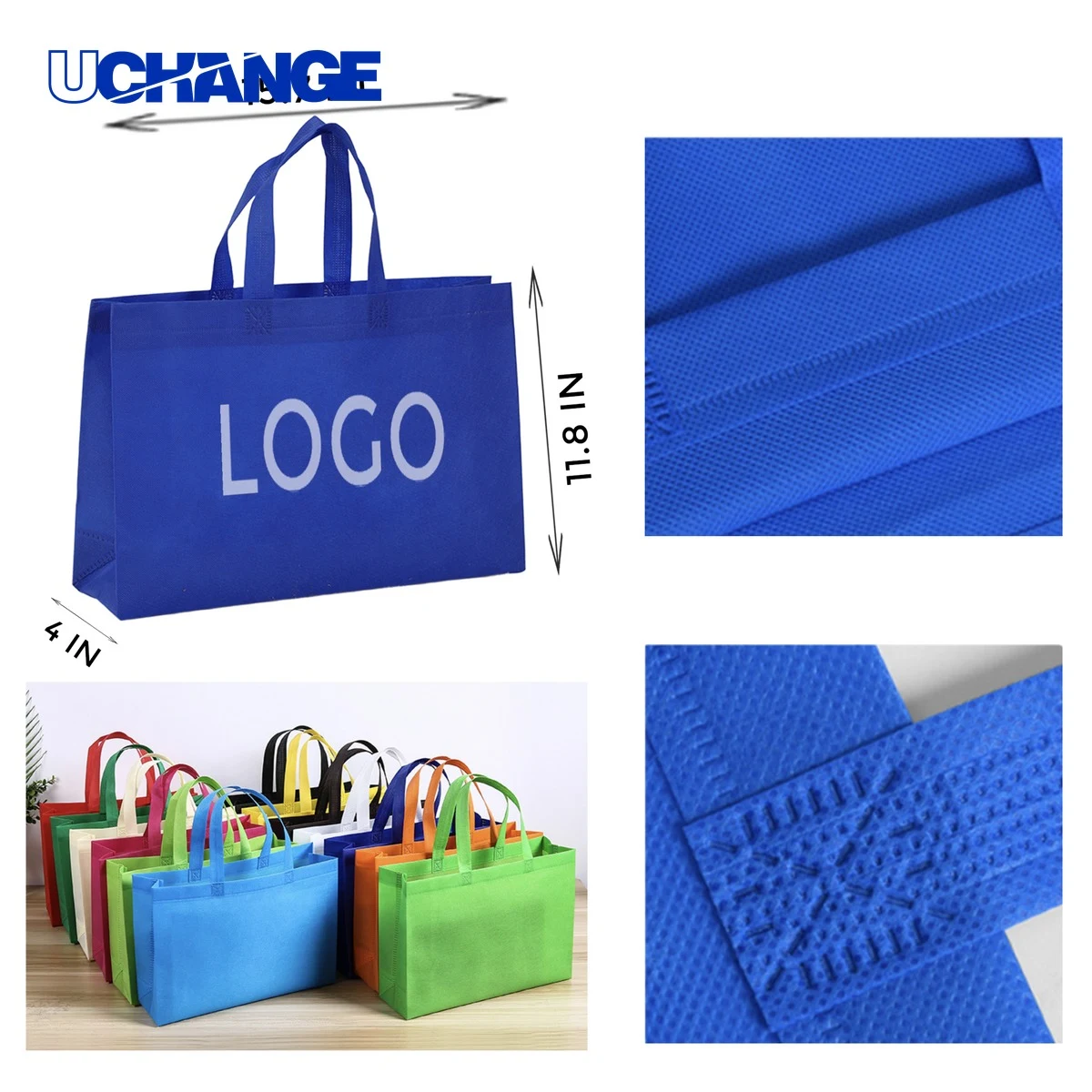 Horizontal Non-Woven Tote Bag 1