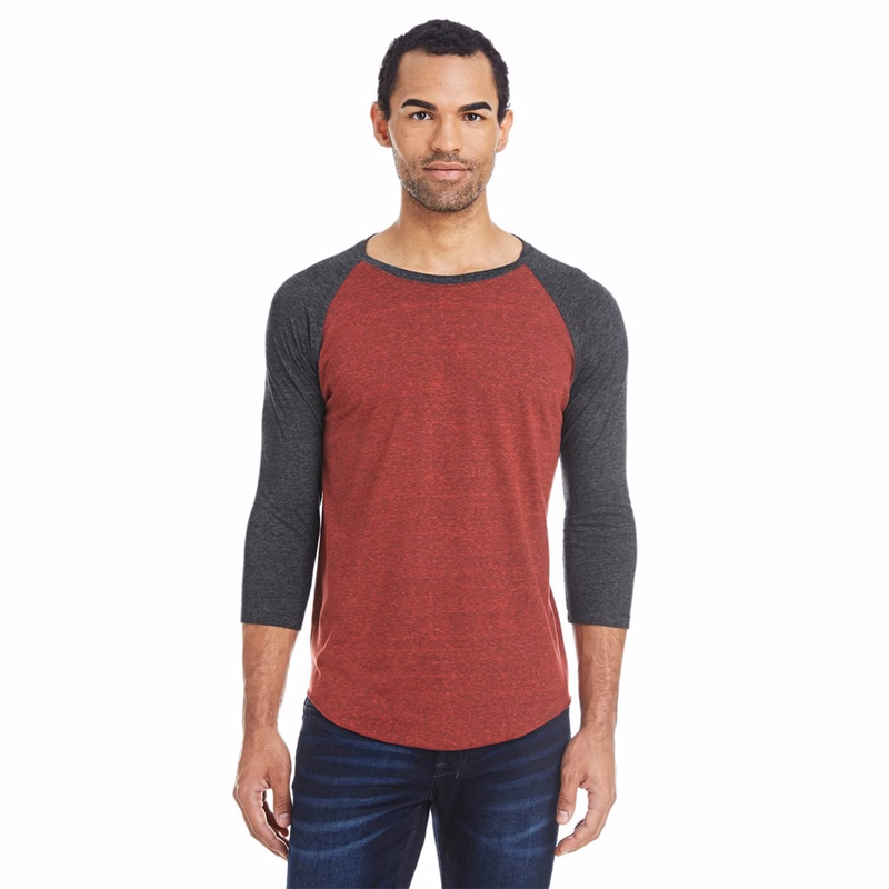 Unisex Triblend Three-Quarter Sleeve Raglan T-Shirt - 302G