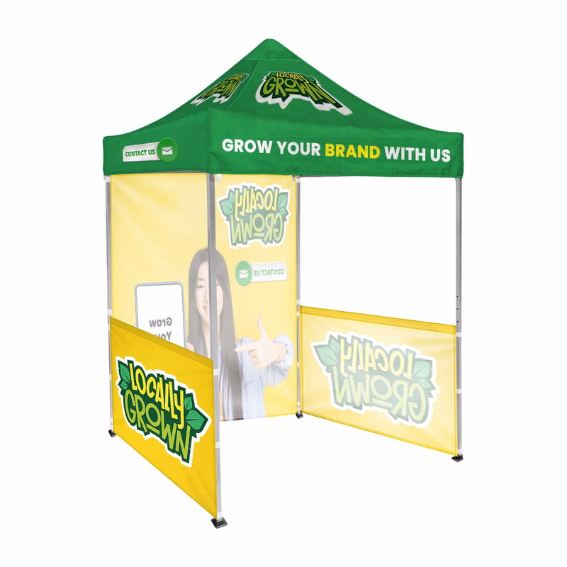 6'x6' Tent Canopy with frame and two half and one full wall