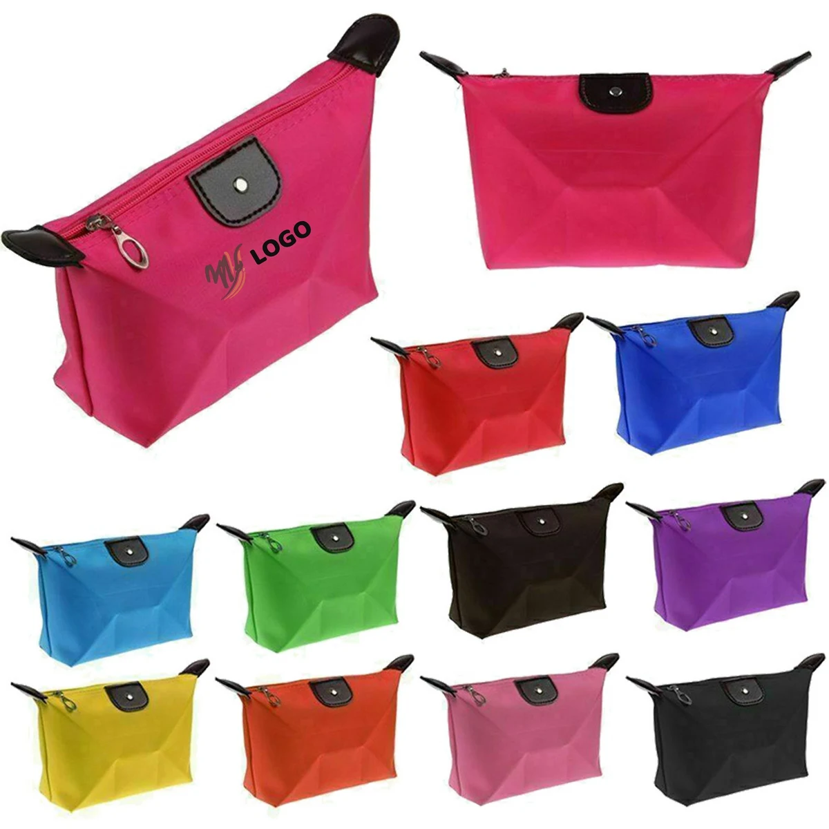 Foldable Waterproof Nylon Cosmetic Bag Wash Bag 1