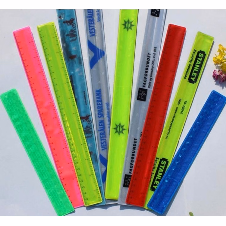 Reflective Slap Band/Reflective PVC Ruler Wristband/Slap Band Bracelet