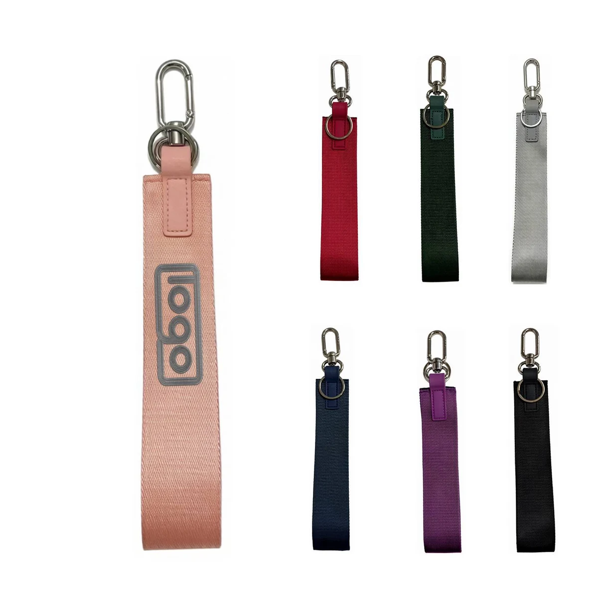 Custom Nylon Woven Keychain Lanyard 1