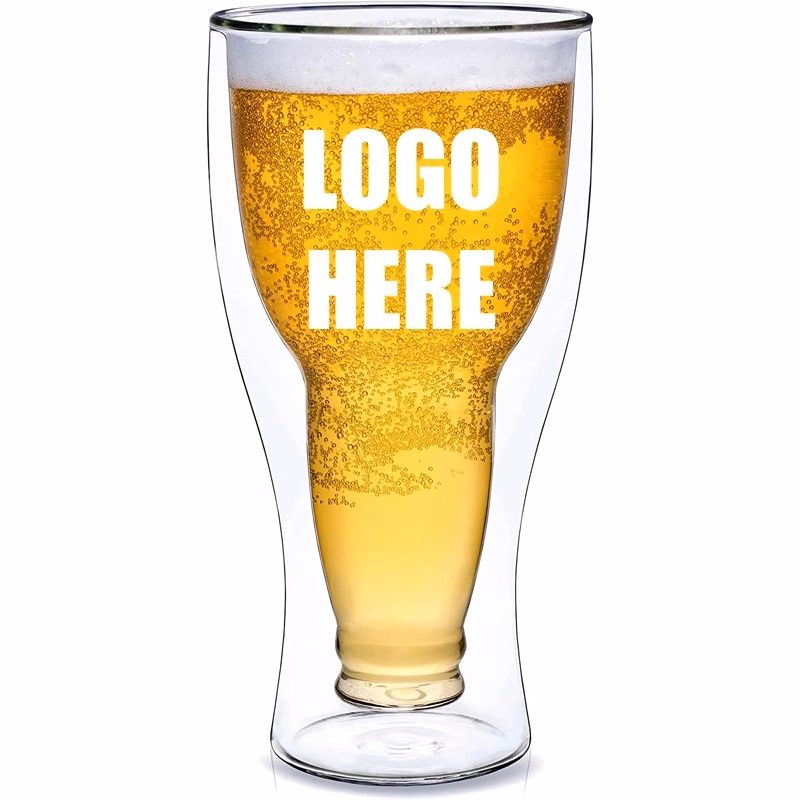 Custom 12 oz Insulated Double Wall Mug Beer Glass