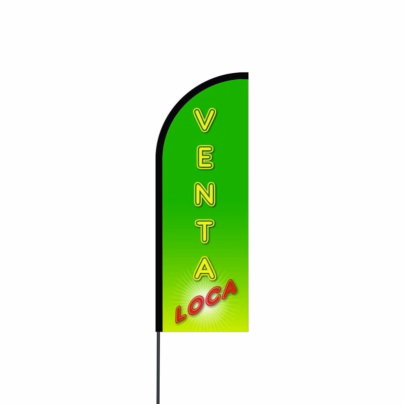 Venta Loca Flag Kit 17' Feet Feather Flag Sign Outdoor Banner