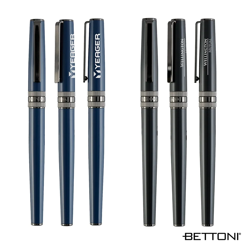 Bettoni® Massimo Brass Cap-Off Rollerball Pen 1