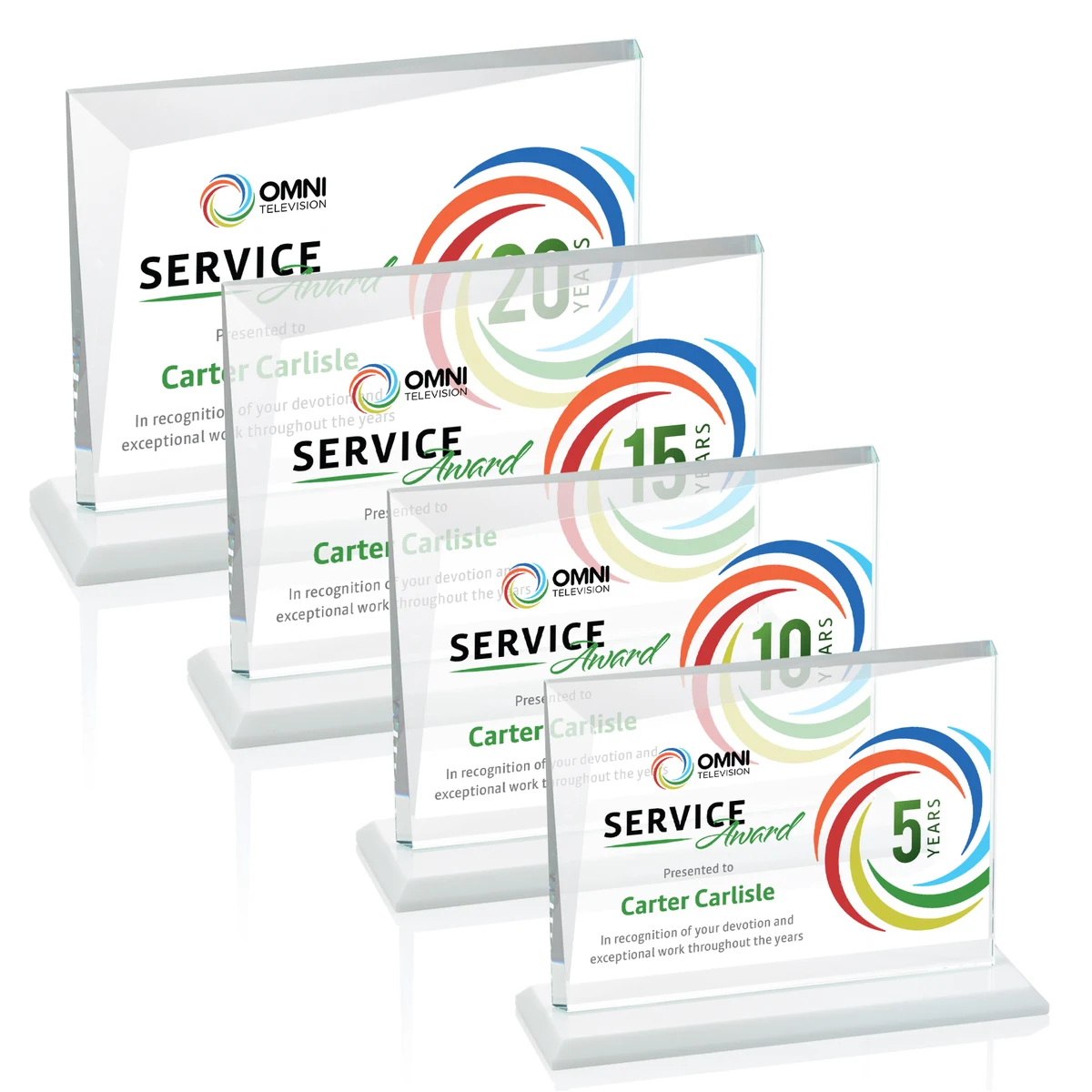 Mirela VividPrint™ Award - White 1