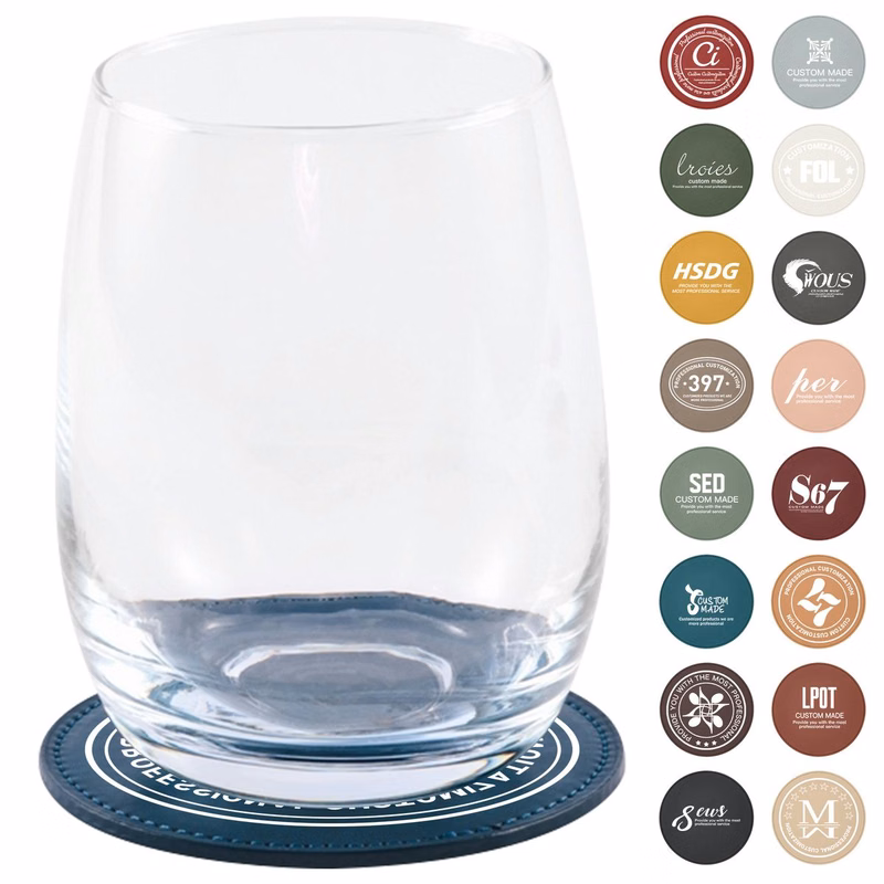 PU Leather Round Coaster