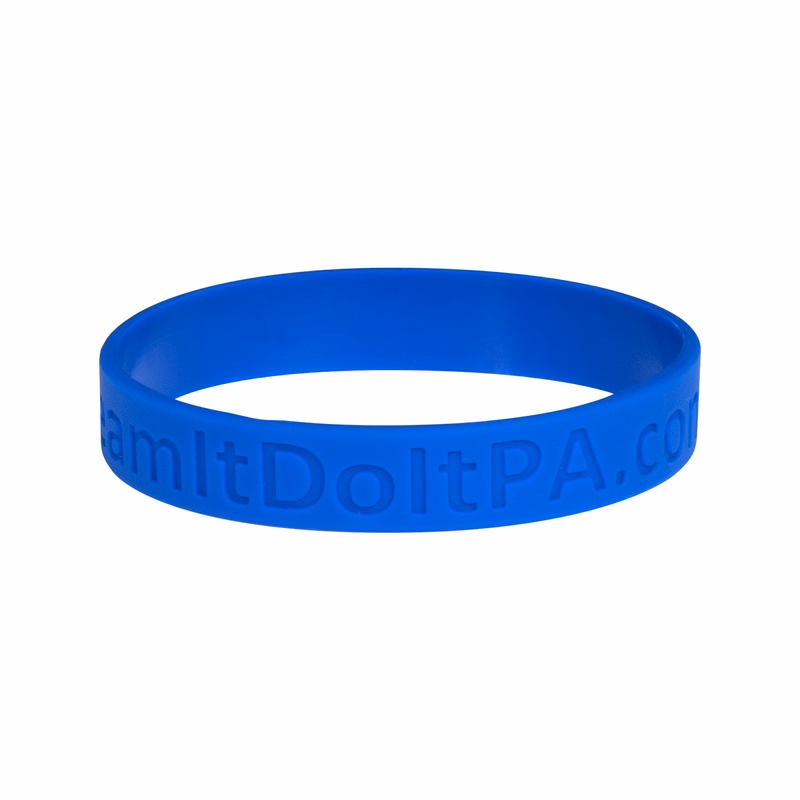 1" Silicone Wristband - Debossed