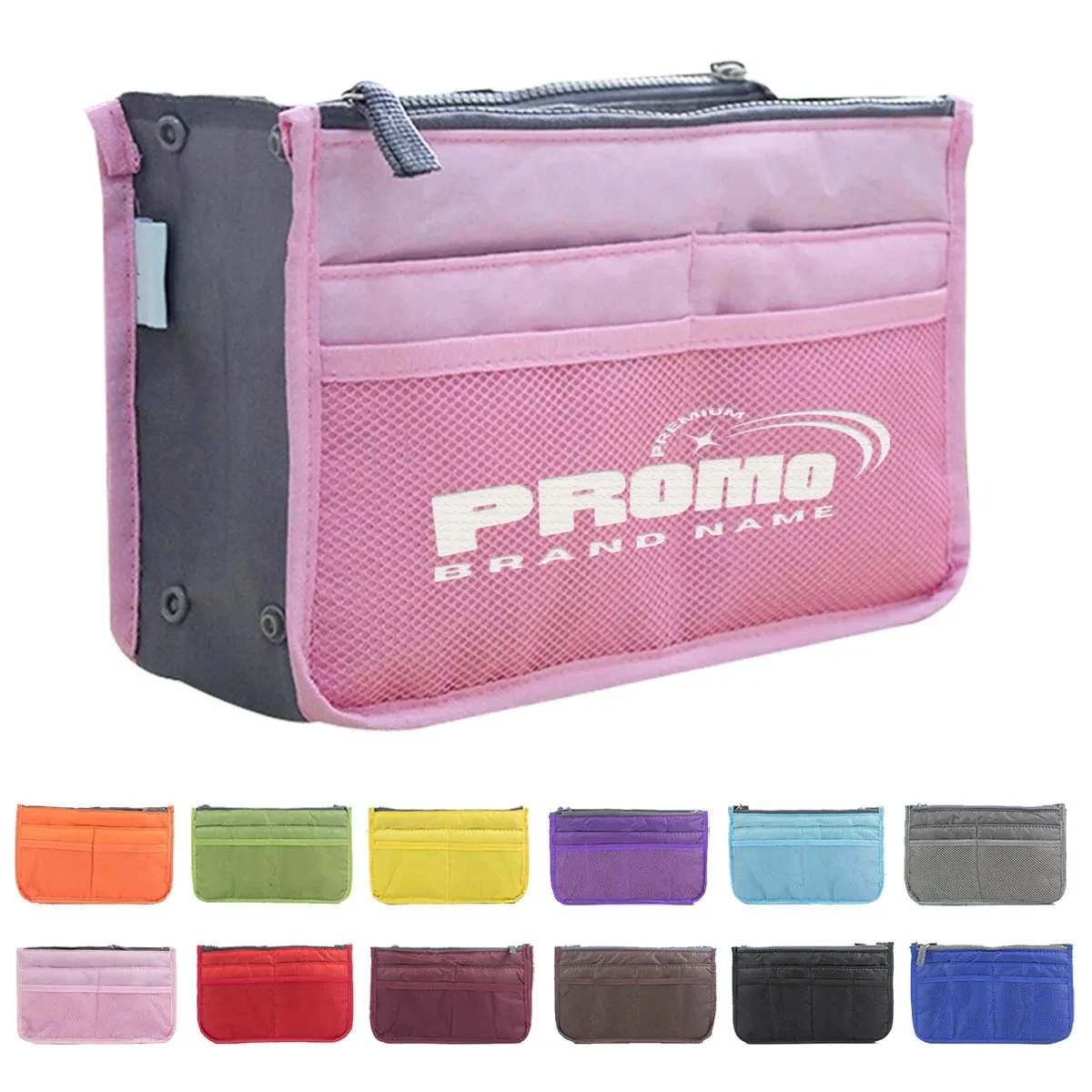 13 Pockets Insert for Handbag Nylon Travel Organizer Bag 1