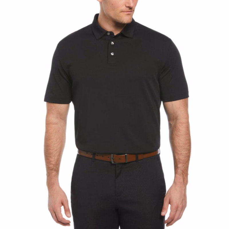 PERRY ELLIS® Moisture Wicking UPF 50+ Men's Classic Polo Shirt with Custom Logo