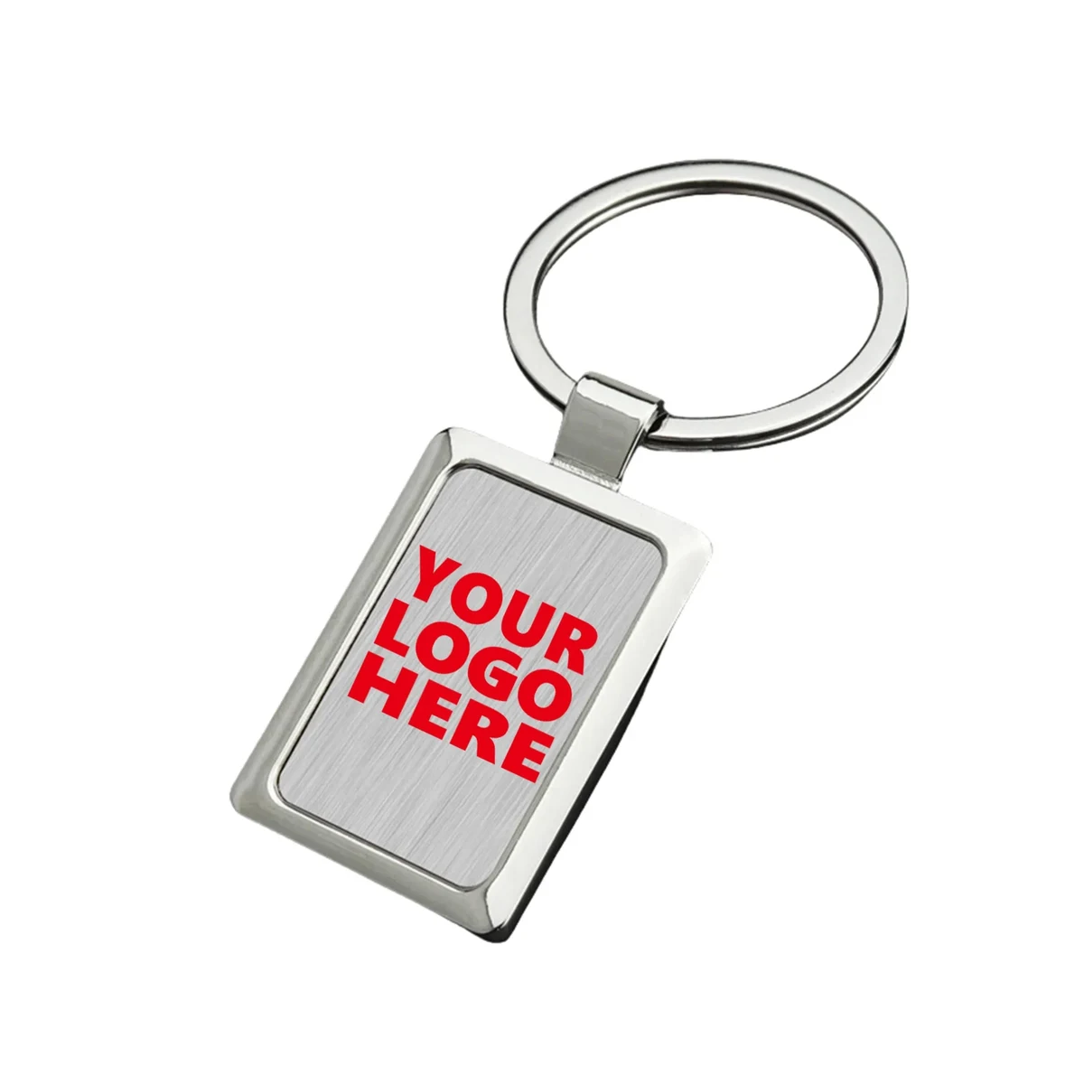 Premium Zinc Alloy Rectangle Metal Tag Key Chains 1