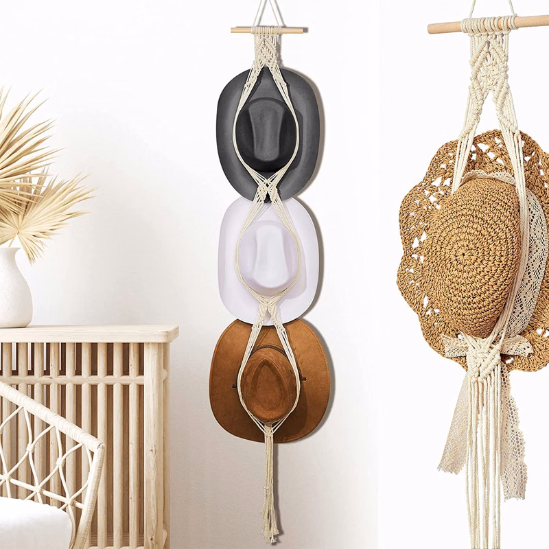 Macrame Hat Hanger