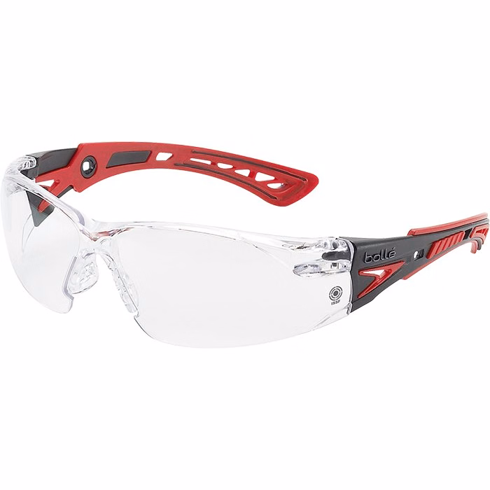 Bollé Rush Plus Temple RED Lens Clear