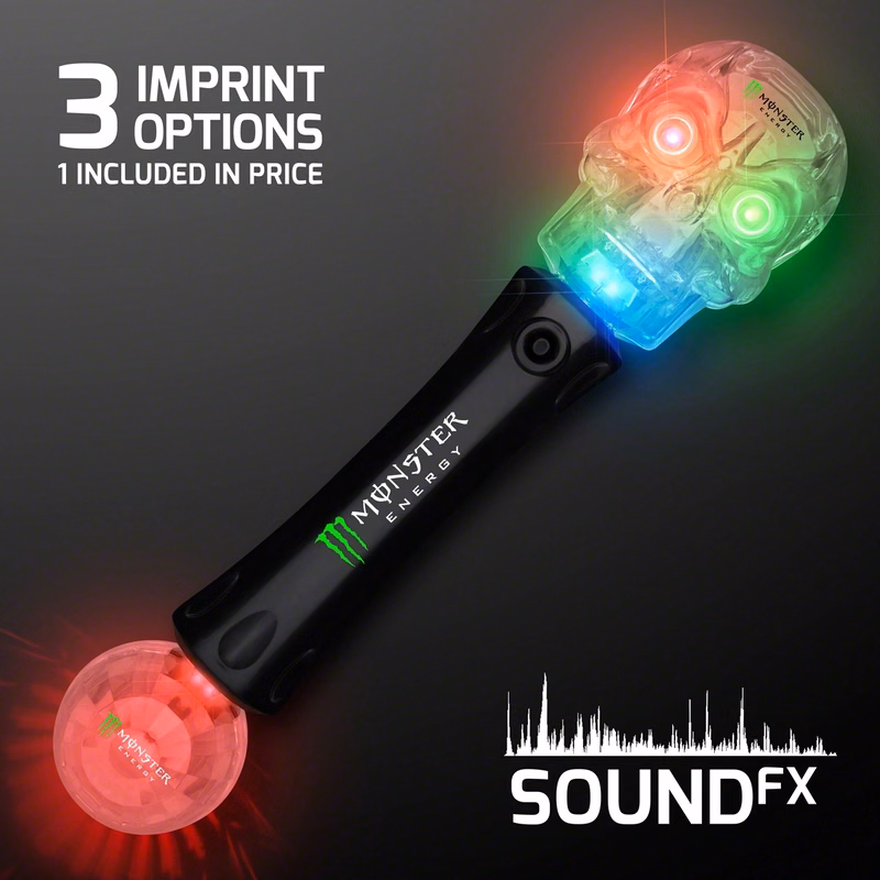 Flashing Skull LED Wand with Sound