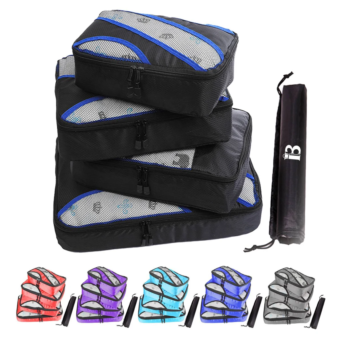 Folding Mesh Travel Storage Bags Set 1