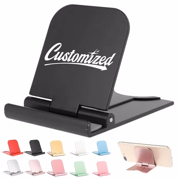 Custom Foldable Plastic Phone Stand Multi-Angle Support — Mobile Device Holder