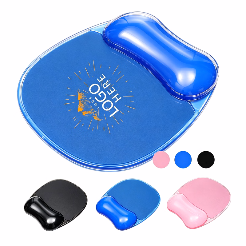 Transparent Gel Mouse Pad Wrist Rest