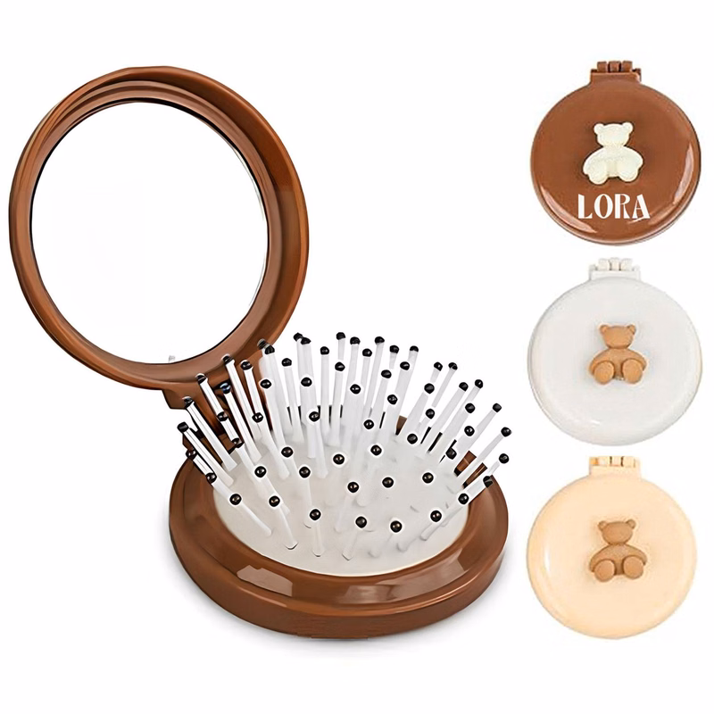 Cute Mini Carry-on Air Cushion Comb folding-hair-brush