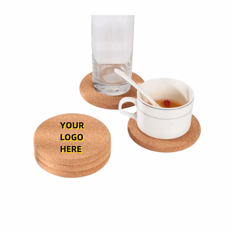 MOQ 50Pcs 3.9"Round Wood Coaster