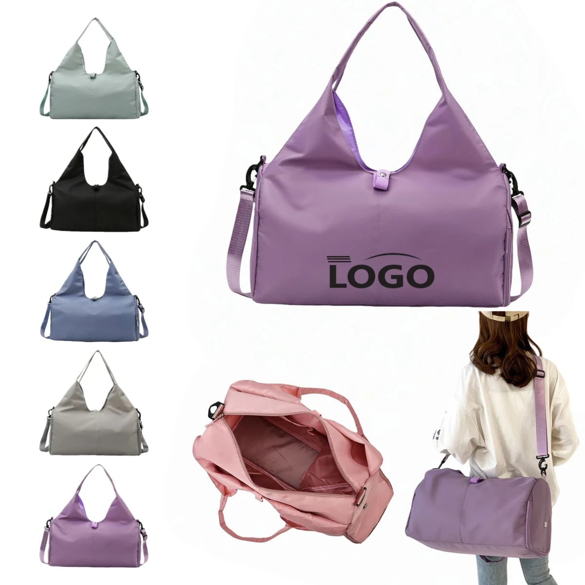 Water-Resistant Oxford Yoga Duffel Bag 1