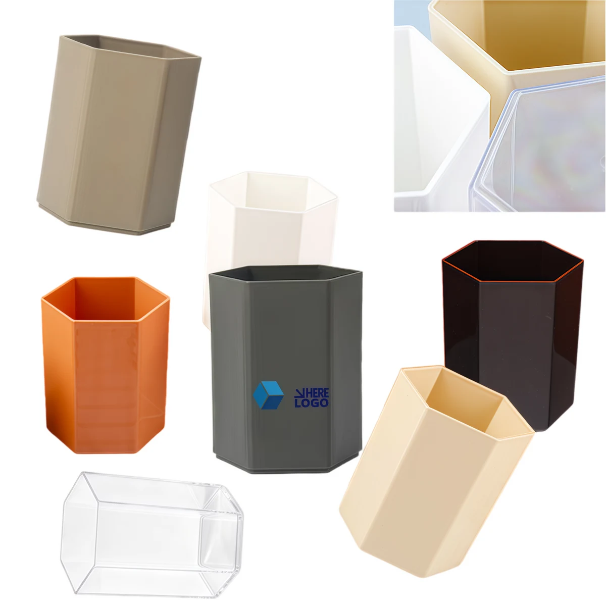 Hexagon Desktop Pencil Cup 1