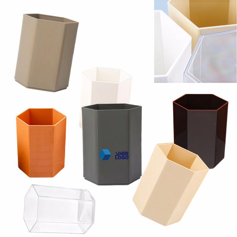 Hexagon Desktop Pencil Cup