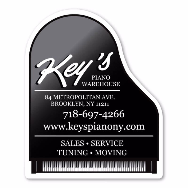 Piano Magnet - 3.25" x 4" - 30 mil - Outdoor Safe