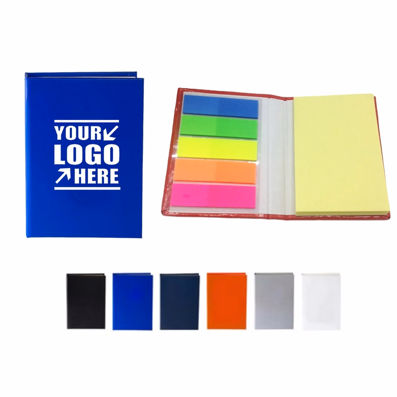 Mini Hardcover Notebook With Sticky Notes